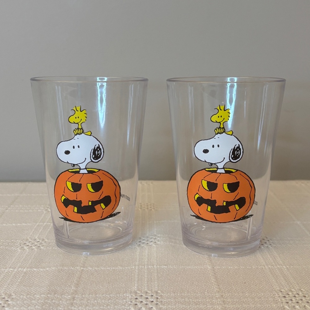 Pottery Barn Snoopy Halloween Graphic Plastic Tumbler Cups
